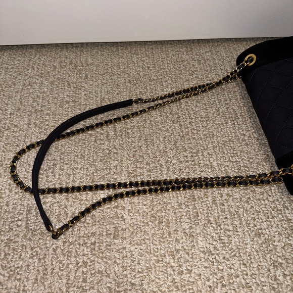 Chanel Mademoiselle Classic Quilted Satin Grosgrain Small Crossbody Flap Bag - Picture 12 of 16